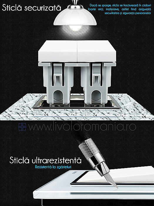 Întrerupător mecanic dublu auriu [4]