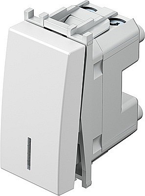 Intrerupator Simplu cu LED TEM 1M 16A IP20 Alb [2]