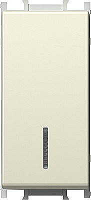 Intrerupator Simplu cu LED TEM 1M TEM 16A IP20 Crem [1]