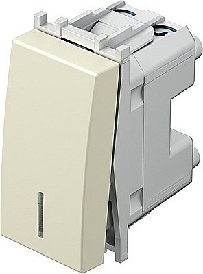 Intrerupator Simplu cu LED TEM 1M TEM 16A IP20 Crem [2]