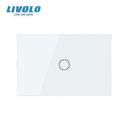 Intrerupator simplu, standard italian, conexiune WiFi, cu panou sticla, 3M alb [1]