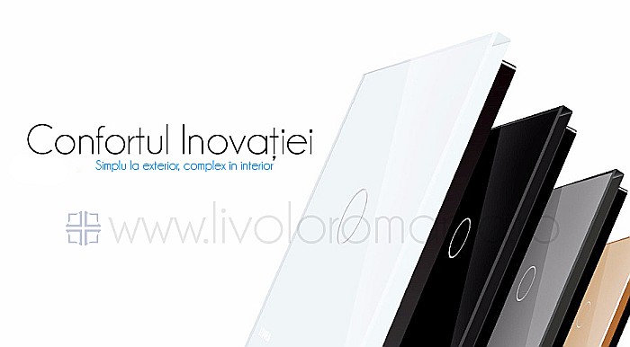 Întrerupător simplu, wireless alb [2]