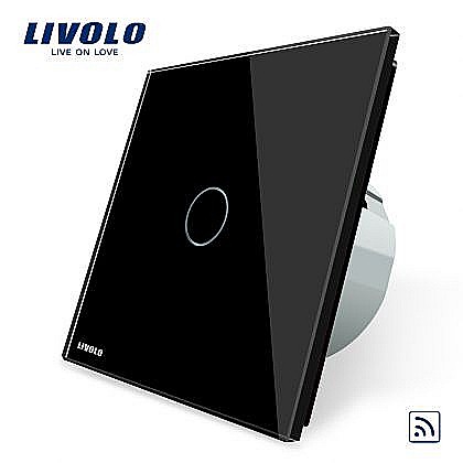Întrerupător simplu, wireless negru [1]