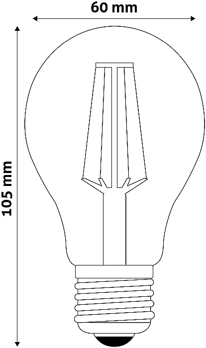 LED Filament Half Mirror [2]