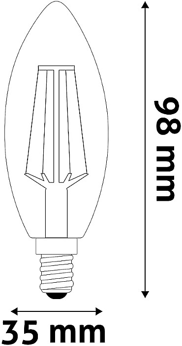 LED Filament Lumanare [4]