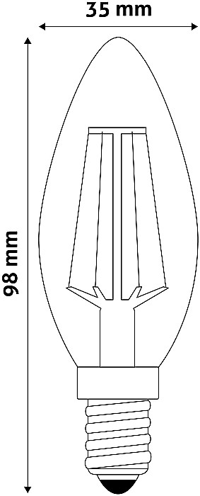 LED Filament Lumanare [2]