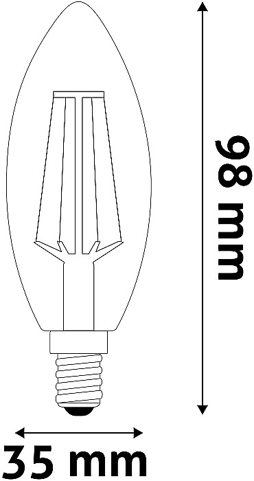 LED Filament Lumanare High Lumen [3]