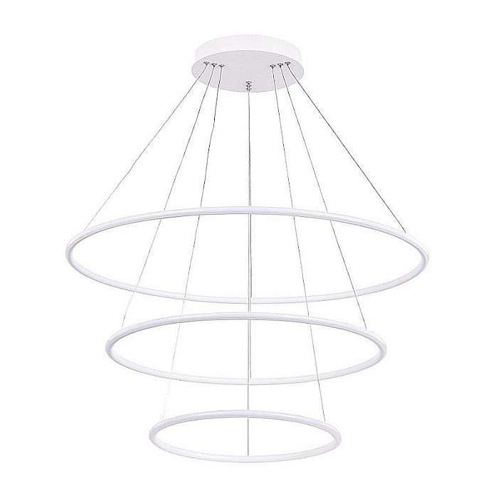 Lustra LED 150W, 14250lm - 50 000 ore, LED Market, 9622 ACRILYC 3 inele 800/600/400mm, 4000K lumina naturala [1]