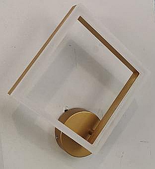 Lustra LED 3 functii patrat 30W gold [1]