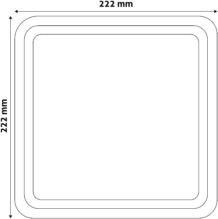 (Merkur-S) Aplica perete IP54 Patrat 12W NW Gray [4]