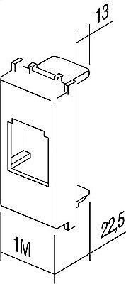 Modul Adapt priz comunic negru [3]