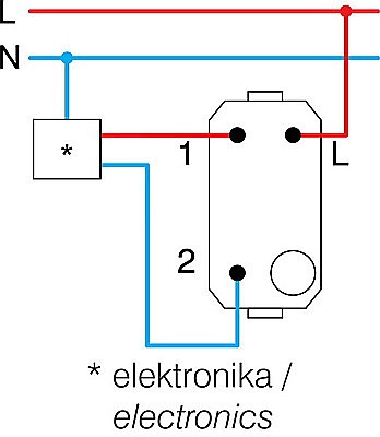 Modul Buton Cap scara 1M 16A IP20 Alb [4]