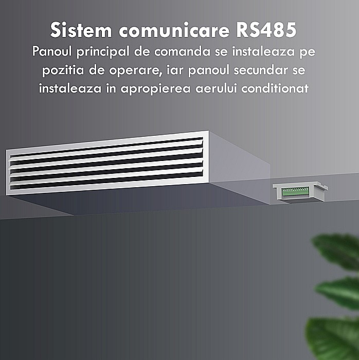 Modul controller pentru aer conditionat, fara rama sticla gri [8]