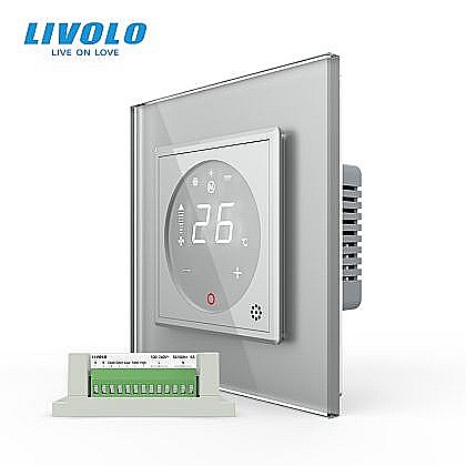 Modul controller pentru aer conditionat, fara rama sticla gri [1]