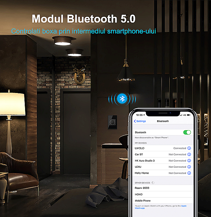 Modul difuzor Bluetooth, 2M auriu [8]