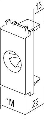 Modul Iesire cabluri 1M TEM negru [3]