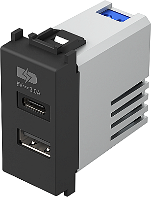 Modul Incarcator USB 5V 3,0A 1 negru [2]