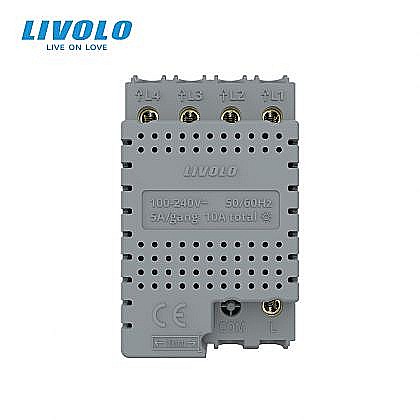 Modul intrerupator cvadruplu tactil, standard italian, 3M alb [2]