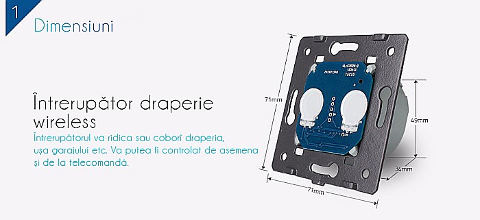 Modul Întrerupător draperie, wireless [3]