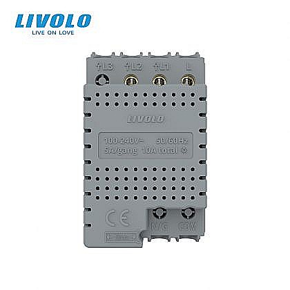 Modul intrerupator dublu tactil, standard italian, 3M alb [2]