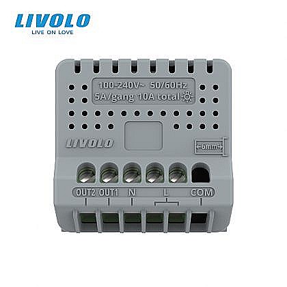 Modul intrerupator tactil dublu WiFi, fara rama sticla, 2M [3]