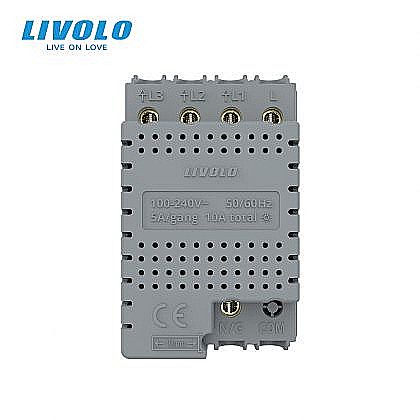 Modul intrerupator triplu tactil, standard italian, 3M alb [2]
