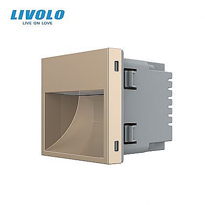 Modul lampa de orientare scara auriu [1]