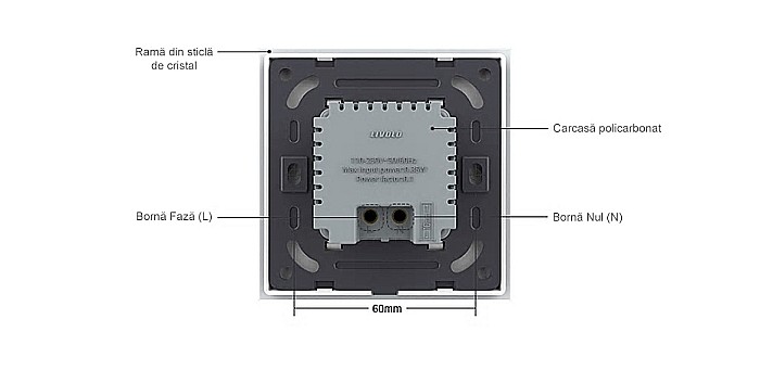 Modul lampa de orientare scara, cu senzor miscare gri [14]