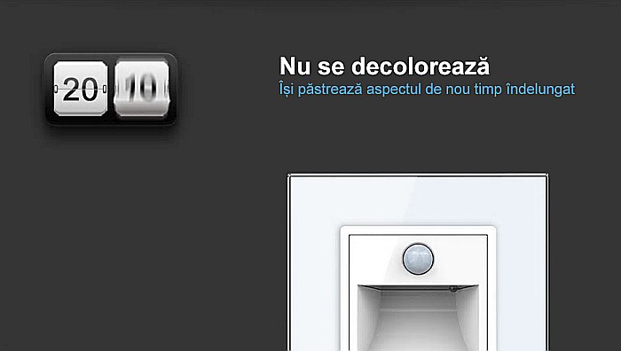 Modul lampa de orientare scara, cu senzor miscare gri [7]