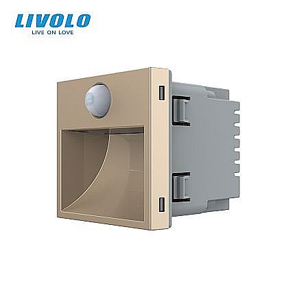Modul lampa de orientare scara, cu senzor miscare auriu [1]