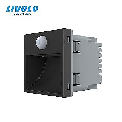 Modul lampa de orientare scara, cu senzor miscare negru [1]