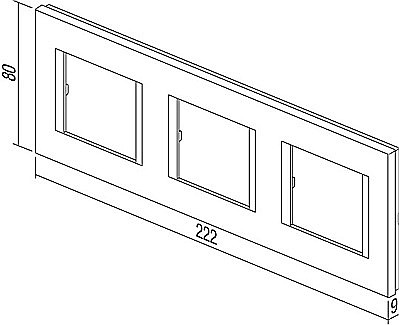 Modul Line Rama 3x2M IP20 Argintiu [2]