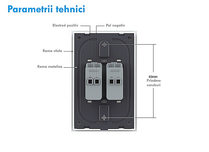 Modul priza cabluri audio, 1M alb [11]