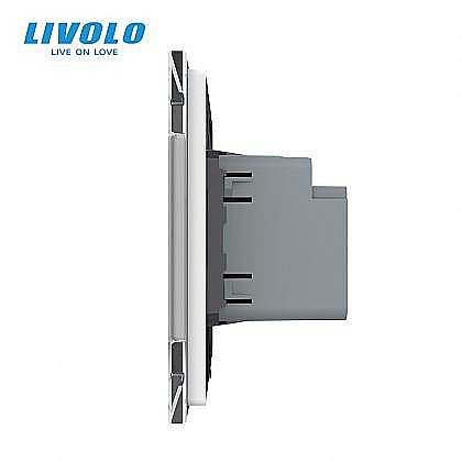 Modul priza dubla USB + USB tip C negru [2]