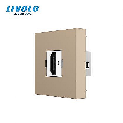 Modul priza HDMI 2M auriu [1]