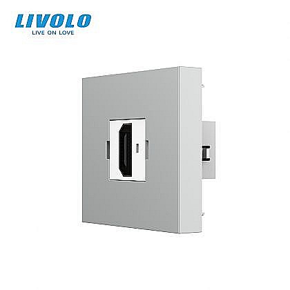 Modul priza HDMI 2M gri [1]