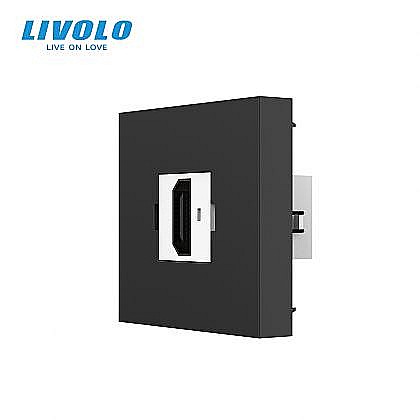 Modul priza HDMI 2M negru [1]