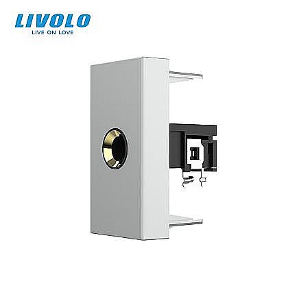 Modul priza microfon 1M gri [1]