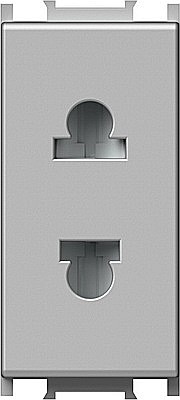 Modul Priză S. EURO 1M 16A ST IP20 Argintiu [1]