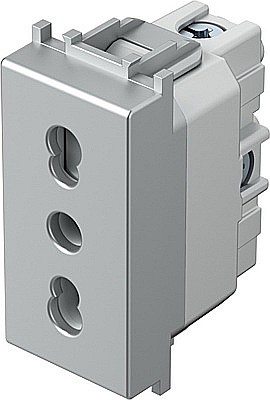 Modul Priză S. Ita 1M 16A ST IP20 Argint [2]
