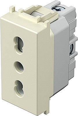 Modul Priză S. Ita 1M 16A ST IP20 Crem [2]