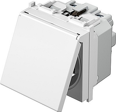 Modul Priză SCHUKO cu cap. 1P 16A ST IP20 Alb [2]