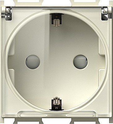 Modul Priză SCHUKO cu cap. 1P 16A ST IP20 Crem [1]