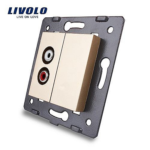 Modul Priză simplă audio, RCA auriu [1]