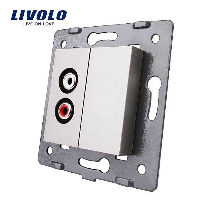 Modul Priză simplă audio, RCA gri [1]
