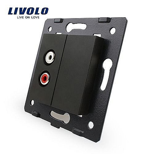 Modul Priză simplă audio, RCA negru [1]