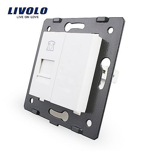 Modul Priză simplă telefon, RJ11 alb [1]