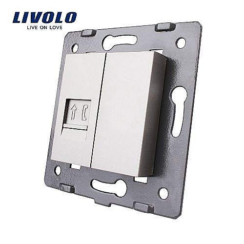 Modul Priză simplă telefon, RJ11 gri [1]