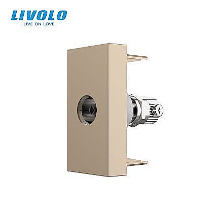 Modul priza TV 1M auriu [1]