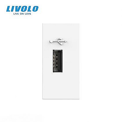 Modul priza USB 1M gri [2]